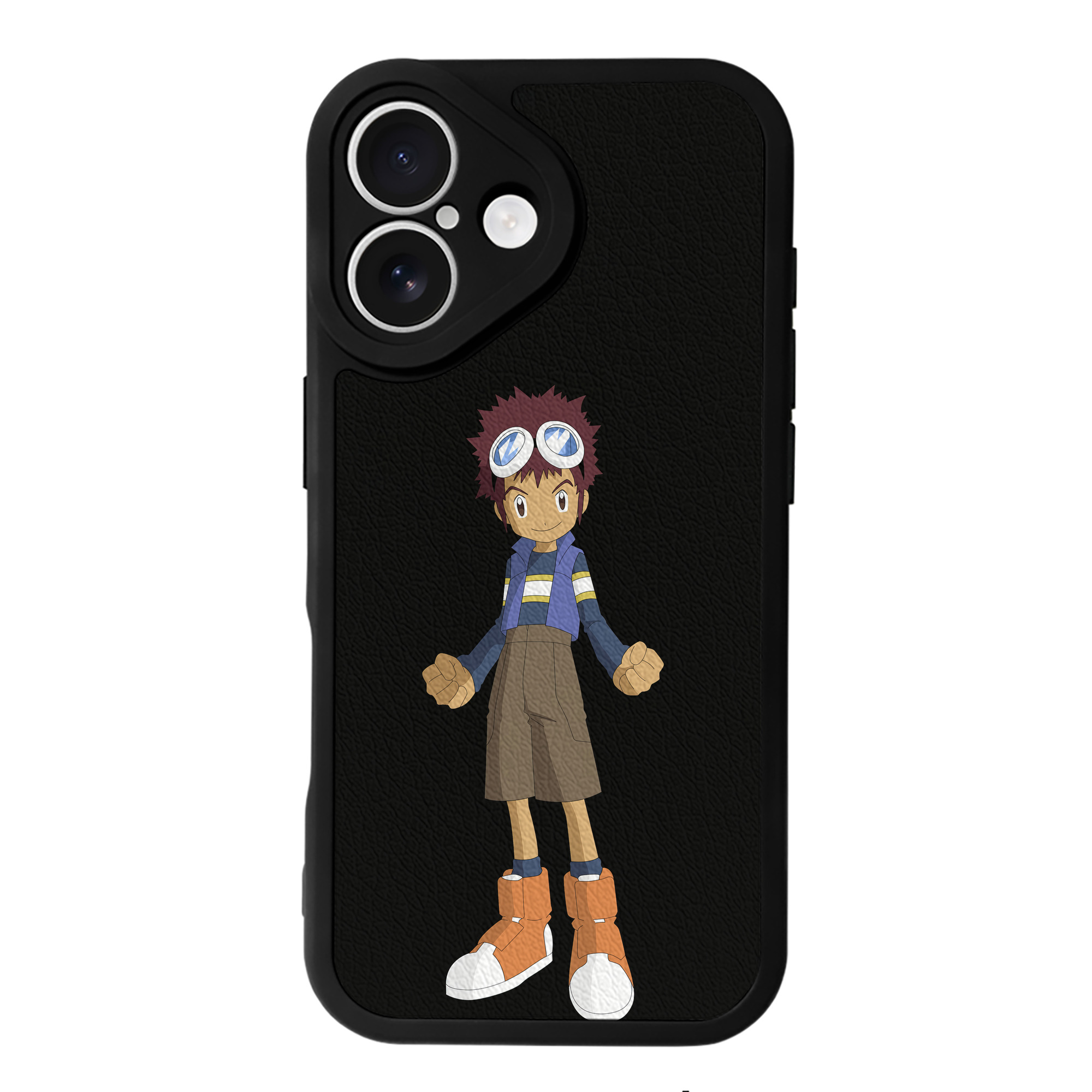 （画像用） Digimon デジタルモンスター/デジモン 【iPhone 16シリーズ対応】シリコンスマホケース（レザー調） 材質：シリコン